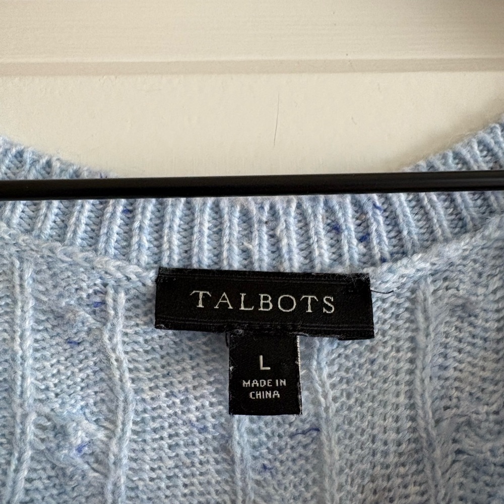 Talbots Women’s Pale Blue Sweater - Picture 3 of 5